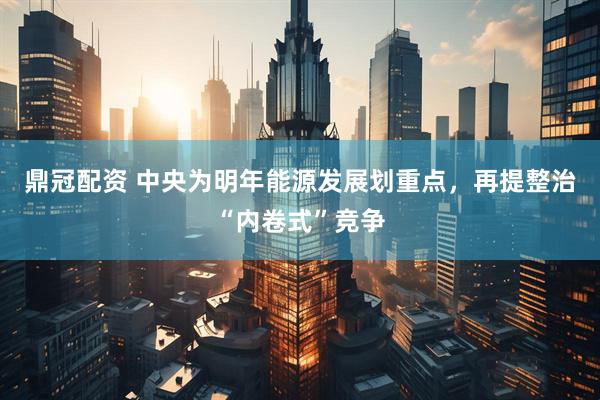 鼎冠配资 中央为明年能源发展划重点，再提整治“内卷式”竞争